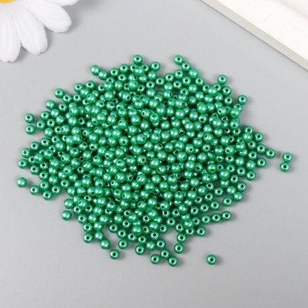 Set of beads "needlework" plastic, diameter 4 mm, 25 g, jade-1
