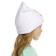 Hat for girls, size 48-50, white color
