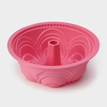 The form for baking the share "German cupcake. Celebration ", silicone, 22.5 × 8 cm, pink color-2