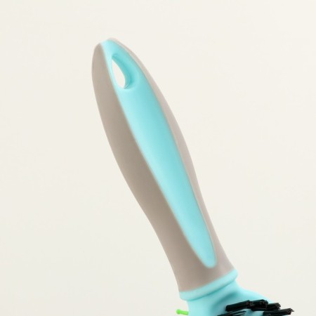 Bilateral brush - comb with wavy teeth, middle, 6 x 19 cm, mint-4