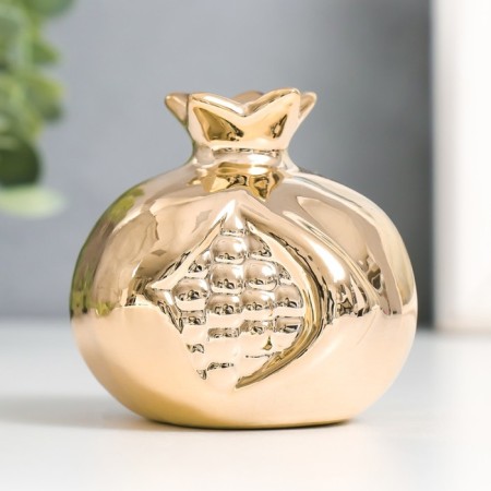 Souvenir Ceramics "Grenade with grains" gold 7x6.5x6.5 cm