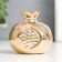 Souvenir Ceramics "Grenade with grains" gold 7x6.5x6.5 cm