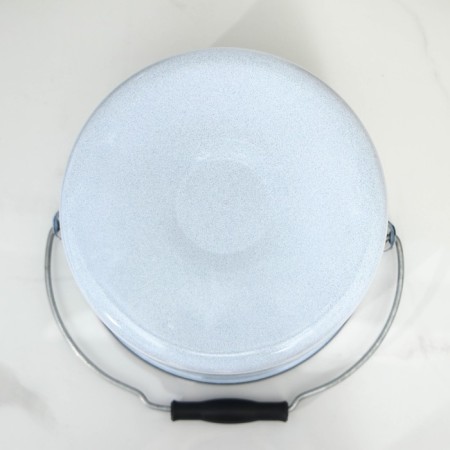 Cylindrical bucket, 9 l, with a lid, color mix-3