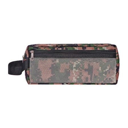 The mild "Millitari" pencil case, 3 departments, 90 x 215 x 80 mm, with a pen, mix-2