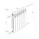 Aluminum radiator Royal Thermo Revolution, 500 x 80 mm, 4 sections