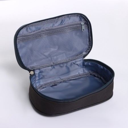 Style cosmetic bag, 21.8*12.5*6, lightning department, gray-2