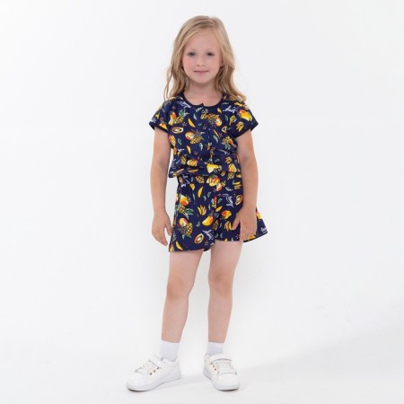 Overalls for girls, black color, height 122