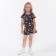 Overalls for girls, black color, height 122