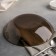 Deep glass Ambiente. Eclipse, d = 20.8 cm, brown color
