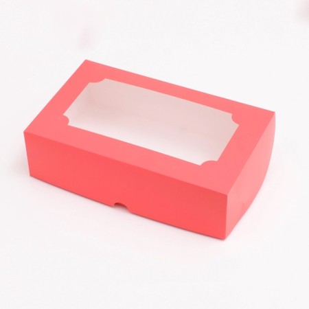 Confectionery box folding under marshmallows, scarlet, 25 x 15 x 7 cm-1