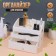 Organizer for storing manicure/cosmetic supplies, 8 sections, 2 boxes, 25 × 16.5 × 20 cm, white color