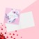 Mini-postcard "With love for you", 7 x 7 cm