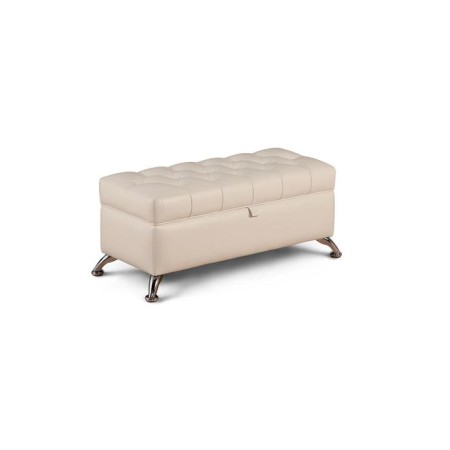 Rondel banquet with PM, 950 × 410 × 420 mm, eco -leather, vanilla souffle color