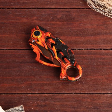 Knife Kerambit "Fiery" 19cm, blade 70mm/1mm-3
