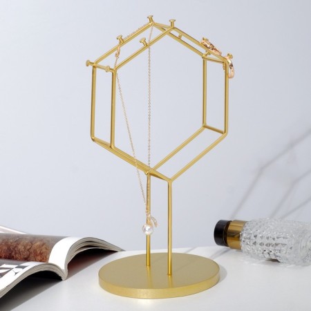 Standing for jewelry "Volumetric Geometry" 21 × 8 × 38, color gold-1