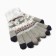 Female gloves at the lawsuit Minaku 22 cm gray