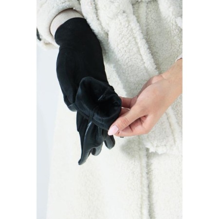 Gloves are female, dimensionless, without insulation, black color-2