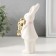 Souvenir Ceramics "Bunny White with a gold bunny" 6.5x4x4x13.5 cm