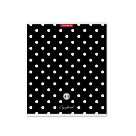 Notebook of 48 sheets in a cage, Erichkrause "Dots", cover coated cardboard, selective UV-lak, an offset block 100% white, mix-7
