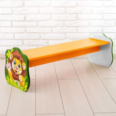 Bench Baby "Leo", Orange color, green color