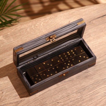 Game of board "Domino" in a casket 22x8.5x6.5 cm, mane-2