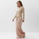 Home Home (longshit and trousers) KAFTAN "velvet", 40-42, roses/beige