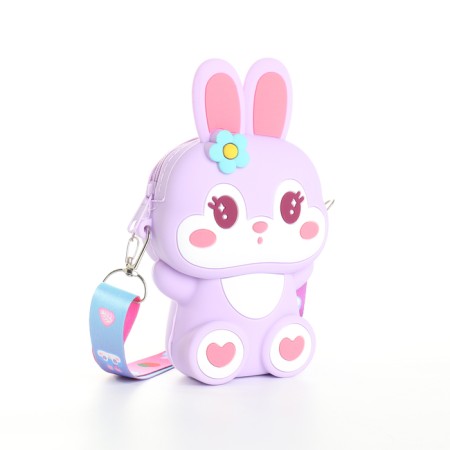Bag's bag with lightning, lilac color