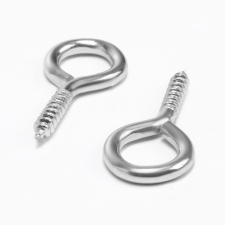 Screw-ring, tundra, white zinc, 4x40 mm, 10 pcs-2