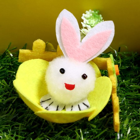 Easter decor "Bunnies on the grass" 24 × 19 × 11 cm-4