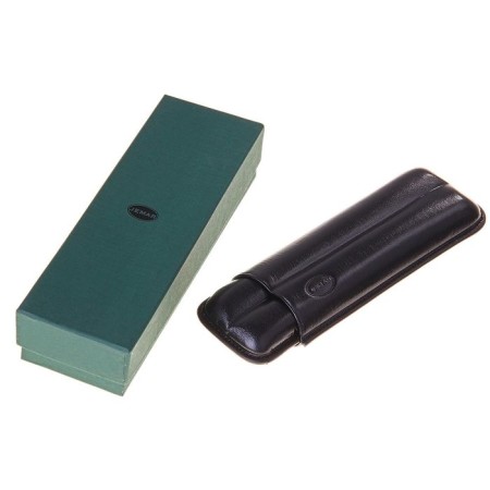 Black cigarette case for 2 cigars d 2.1 cm, 18.5 × 6.5 × 3.5 cm-1