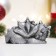 Figure "Dragon with spikes" steel with an echoing sister, 8.5x3x5.5cm