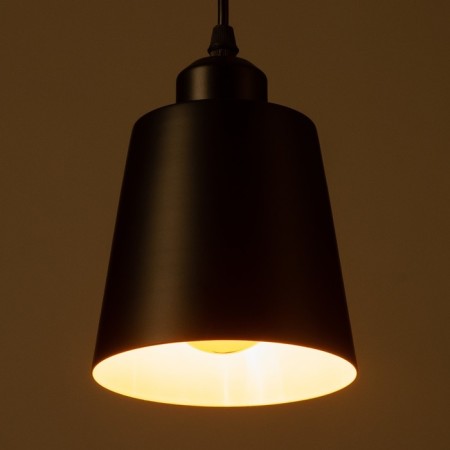 Bayerlux suspension lamp Bayerlux "cylinder" 1x40W E27 black 13x13x16-96 cm-3