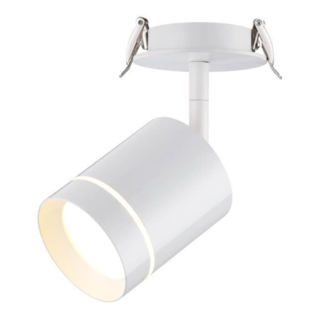Built -in LED LED NOVOTECH, 9 W, 220 V, 80x80 mm, d = 80 mm, white