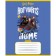 Notebook 18 sheets, in a cage, Harry Potter, cover coated cardboard, rounded corners, mix