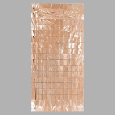 Festive curtain holography, 100 × 200 cm., Pink-golden color