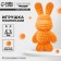 Toy pompons "Bunny", orange