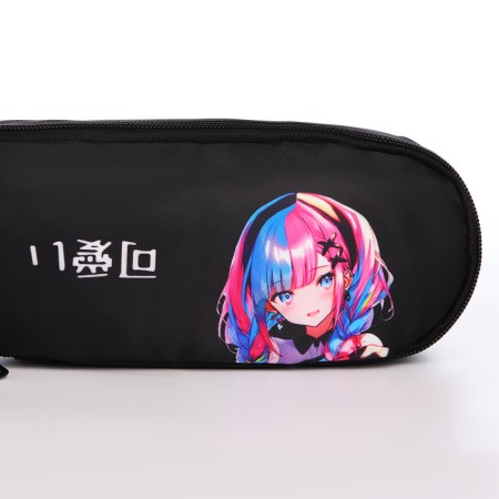 School backpack with an ANime Girl Penal, 42x28x13 cm, black color-9