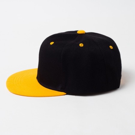Basebolka with a direct visor for the boy Minaku, size 56, black/yellow color-6
