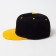 Basebolka with a direct visor for the boy Minaku, size 56, black/yellow color