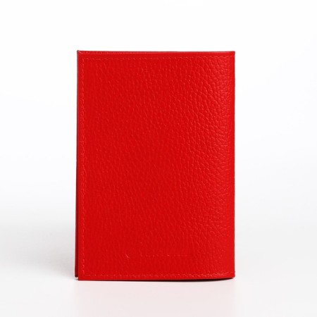 Textura passport cover, red color-1