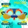New Year! Carnival mask "Snake" with golden sparkles