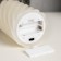 LED candle twisted white, 7.5 × 12.5 × 7.5 cm, plastic, wax, batteries AAAX2 (not in the kit), glow warm white