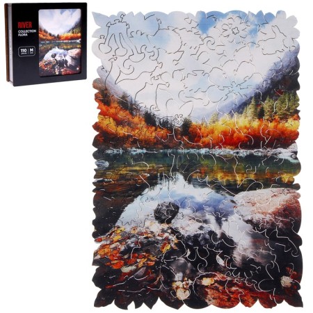 Figure puzzle "Mountain river", 110 parts, 28.8 × 20.2 cm