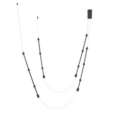 Suspended Indigo lamp, 14010/2p Chrome. 2x19W, LED, 1403LM, 3000-6500K, Radio Radio 2.4G, 1604x30x mm, white color