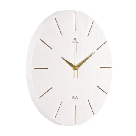 Watching, interior, silent, D-30 cm, white with gold-2