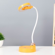 Bloom table lamp LED 3W AKB USB yellow 11.5x13x45 cm Risalux