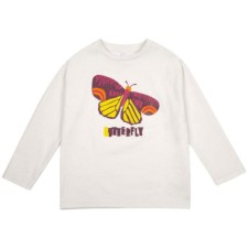 Лонгслив для девочки, рост 134 см, цвет молочный