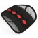 Orthopedic back on the seat reinforced, rhombus, 38 × 39 cm, black