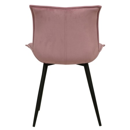 Stool "FLA", velor tenerife pink / black metal-3