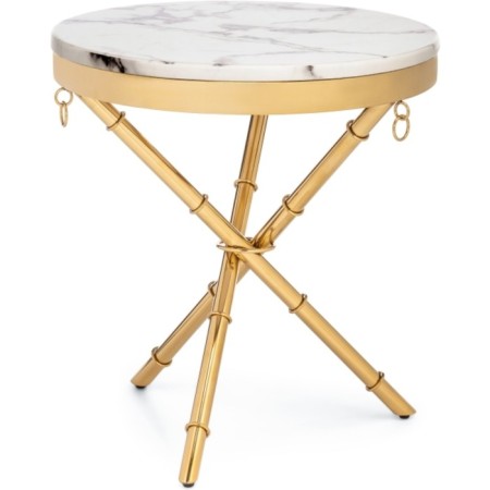 Monika Metal coffee table, gold 50x50x55 cm
